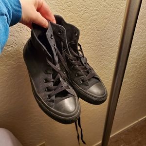 Black Converse Hi top Men size 4 women 6